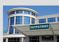 Hospital Outpatient Entrance Sign